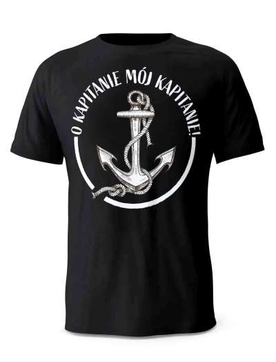 Koszulka O Kapitanie Mój Kapitanie, T-shirt Dla Mężczyzny
