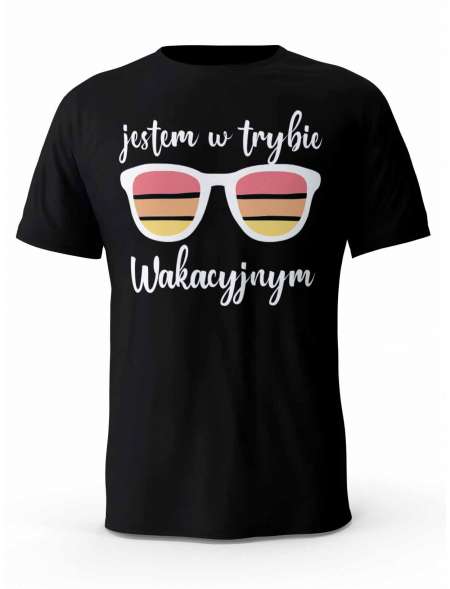 Koszulka Męska Jestem W Trybie Wakacyjnym, T-shirt dla Chłopaka