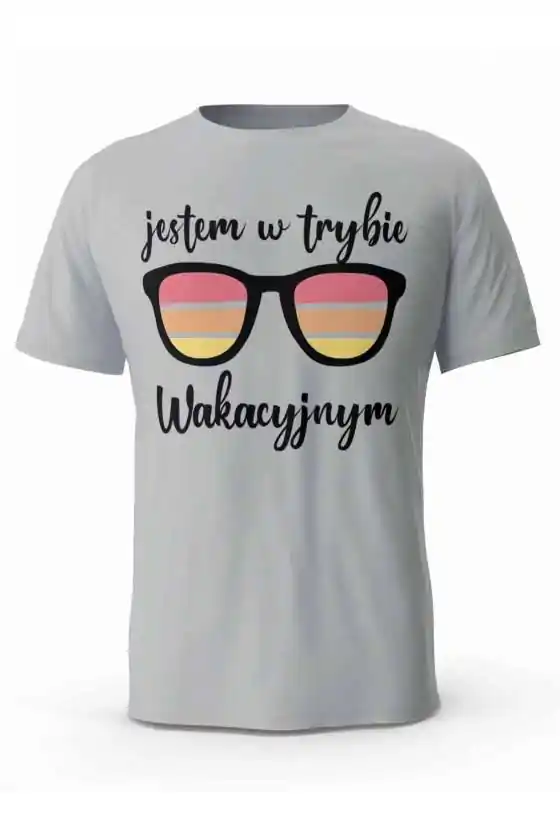 Koszulka Męska Jestem W Trybie Wakacyjnym, T-shirt dla Chłopaka
