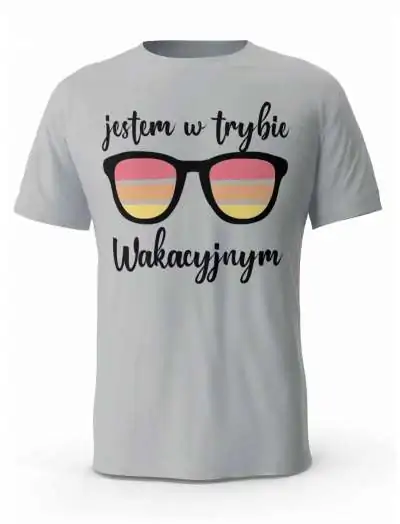 Koszulka Męska Jestem W Trybie Wakacyjnym, T-shirt dla Chłopaka
