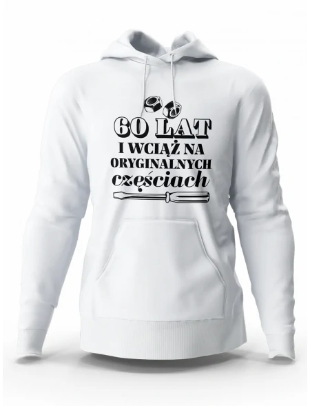Bluza Męska 60 Lat Na Oryginalnych Częściach, Prezent na Urodziny