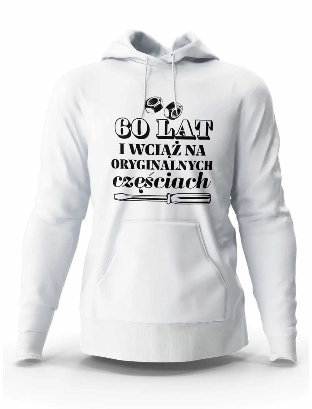 Bluza Męska 60 Lat Na Oryginalnych Częściach, Prezent na Urodziny