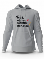 Bluza Męska Mąż Ojciec Górnik Bohater, Prezent Dla Mężczyzny
