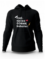 Bluza Męska Mąż Ojciec Górnik Bohater, Prezent Dla Mężczyzny