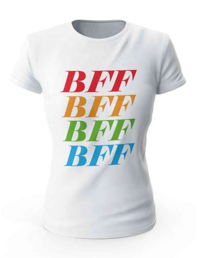 Koszulka BFF,  Prezent T-shirt Dla Kobiety