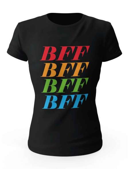 Koszulka BFF,  Prezent T-shirt Dla Kobiety