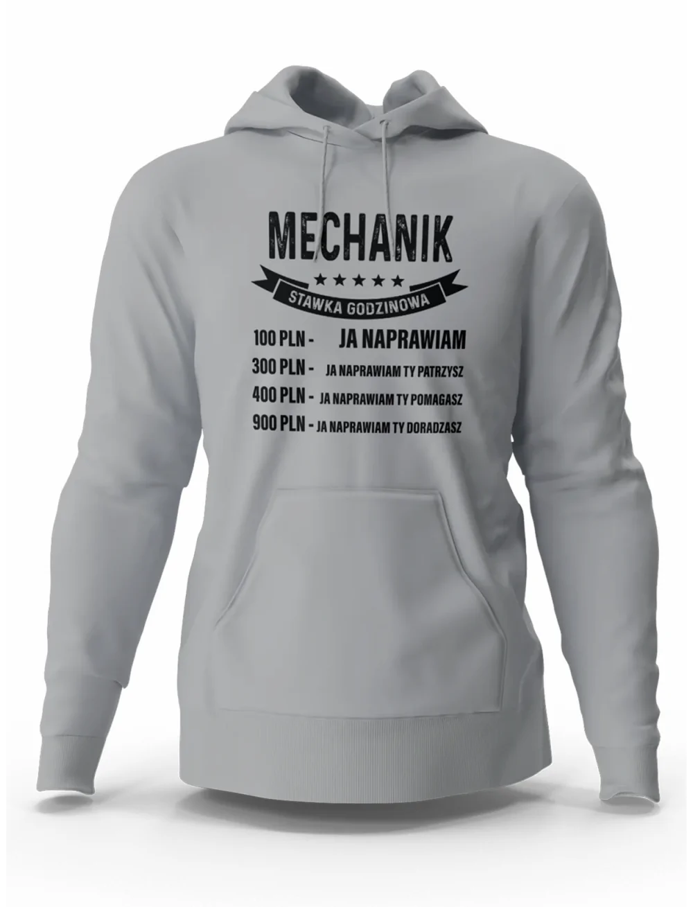 Bluza Męska Mechanik Stawka Godzinowa, Prezent Dla Mężczyzny