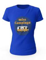 Koszulka Miss Campingu, T-shirt Damski, Prezent