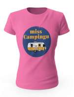 Koszulka Miss Campingu, T-shirt Damski, Prezent