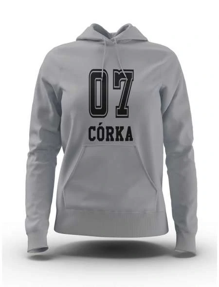 Bluza Damska z Kapturem, Bluza Córka 07, Dla Córki