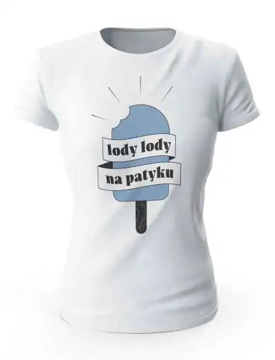 Koszulka Lody Lody Na Patyku. Prezent. Damska