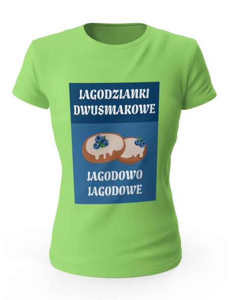 Koszulka Jagodzianki Dwusmakowe. Prezent. Damska