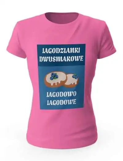 Koszulka Jagodzianki Dwusmakowe. Prezent. Damska