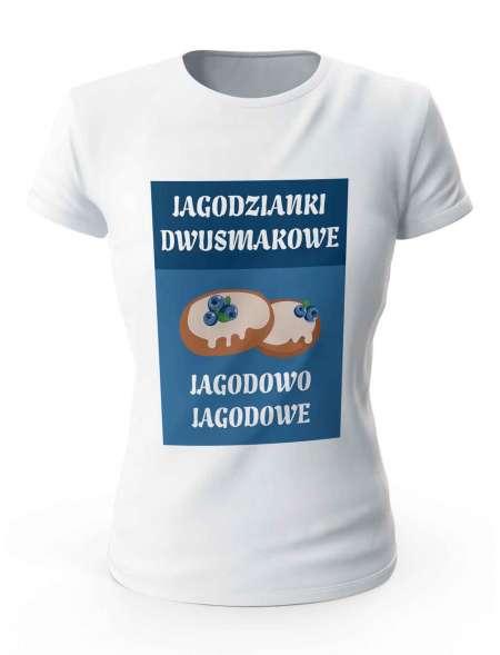 Koszulka Jagodzianki Dwusmakowe. Prezent. Damska