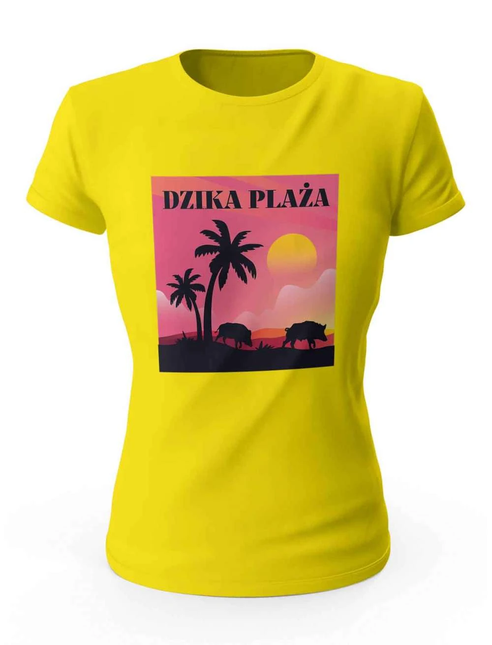 Koszulka Dzika Plaża. Prezent. Damska