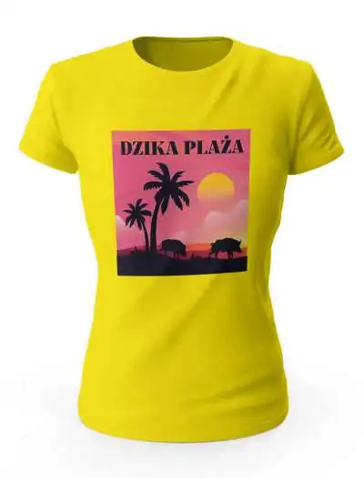 Koszulka Dzika Plaża. Prezent. Damska