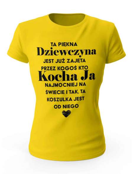 Koszulka Ta Piękna Dziewczyna Jest Już Zajęta, T-shirt Damski