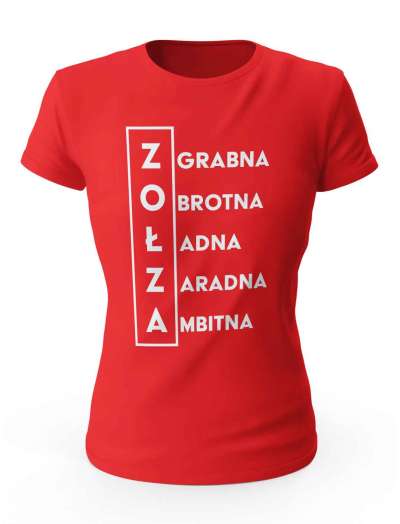 Koszulka Zołza Definicja, Prezent T-shirt Dla Kobiety