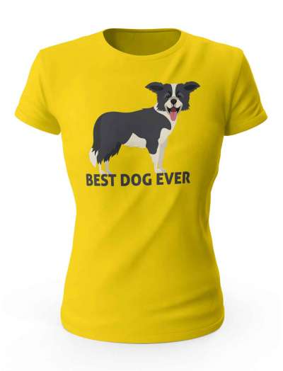 Koszulka Damska Best Dog Ever, Prezent T-Shirt