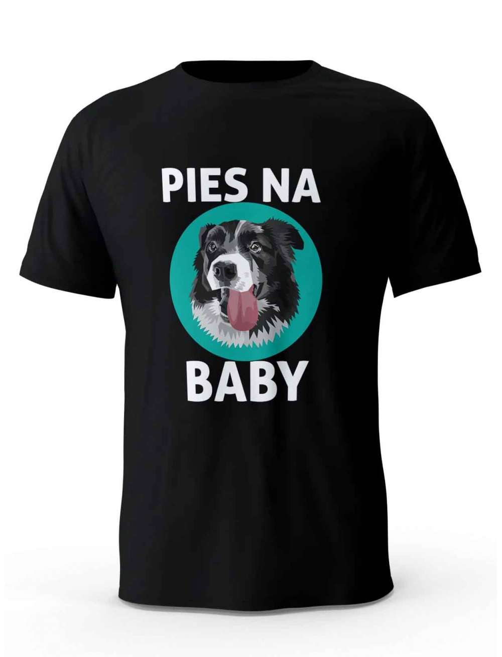 Koszulka Męska Pies Na Baby, Prezent T-Shirt