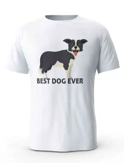Koszulka Męska Best Dog Ever, Prezent T-Shirt