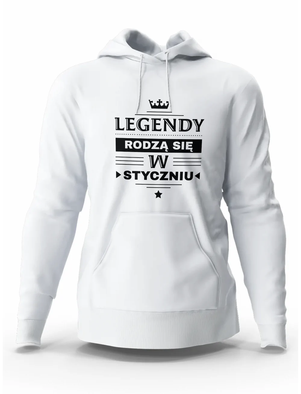 Bluza Męska, Legendy Rodzą Się w Styczniu, Prezent Dla Mężczyzny