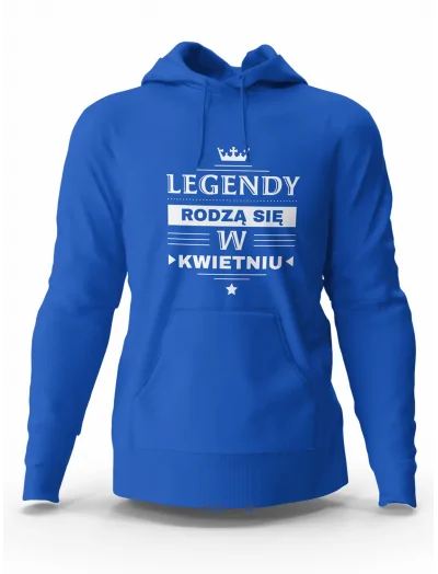 Bluza Męska, Legendy Rodzą Się w Kwietniu, Prezent Dla Mężczyzny