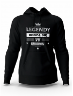 Bluza Męska, Legendy Rodzą Się w Grudniu, Prezent Dla Mężczyzny