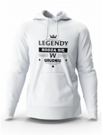 Bluza Męska, Legendy Rodzą Się w Grudniu, Prezent Dla Mężczyzny