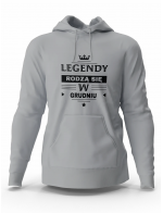 Bluza Męska, Legendy Rodzą Się w Grudniu, Prezent Dla Mężczyzny