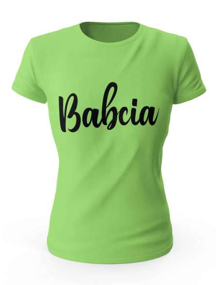 Koszulka Babcia, T-shirt Damski, Prezent Dla Babci