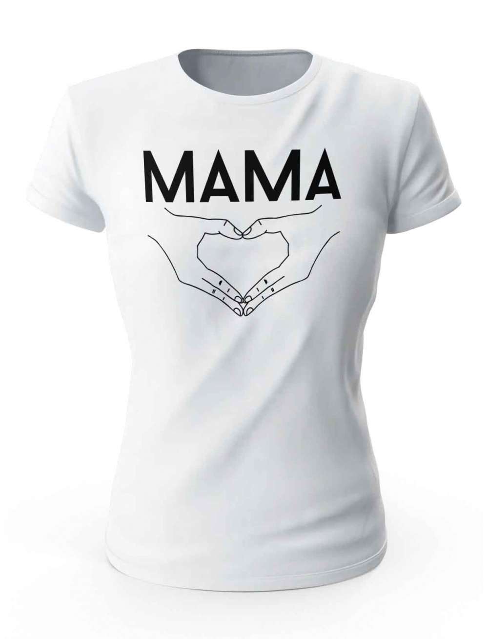 Koszulka Mama Dłonie, T-shirt Dla Mamy