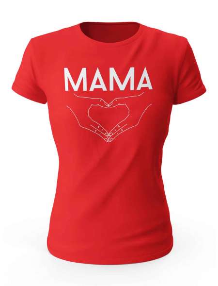 Koszulka Mama Dłonie, T-shirt Dla Mamy