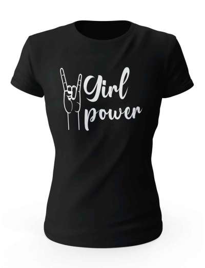 Koszulka Girl Power , T-shirt Damski