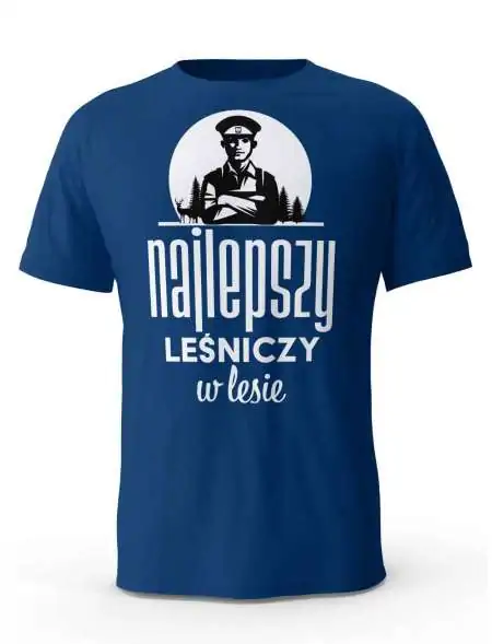 Koszulka Najlepszy Leśniczy, T-shirt Męski, Prezent