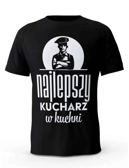 Koszulka Najlepszy Kucharz na Świecie, T-shirt Męski, Prezent