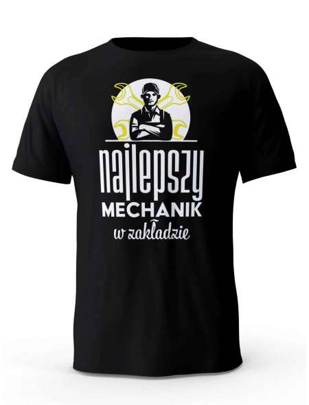 Koszulka Najlepszy Mechanik, T-Shirt Męski, Prezent