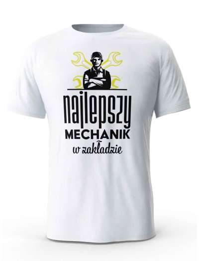 Koszulka Najlepszy Mechanik, T-Shirt Męski, Prezent