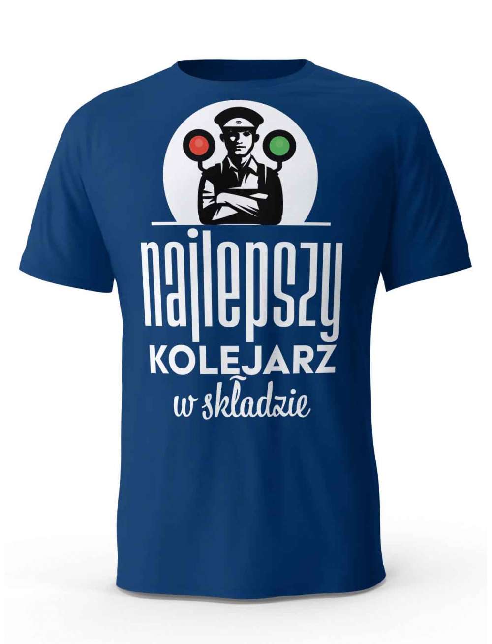 Koszulka Najlepszy Kolejarz na Świecie, T-shirt Męski, Prezent