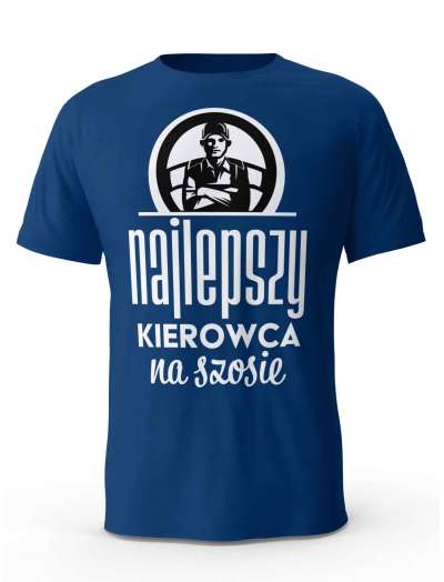 Koszulka Najlepszy Kierowca na Świecie, T-shirt Męski, Prezent