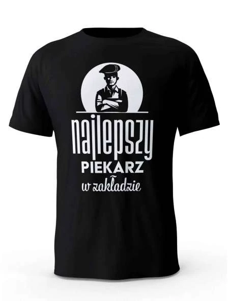 Koszulka Najlepszy Piekarz na Świecie, T-shirt Męski, Prezent