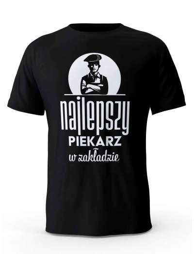 Koszulka Najlepszy Piekarz na Świecie, T-shirt Męski, Prezent