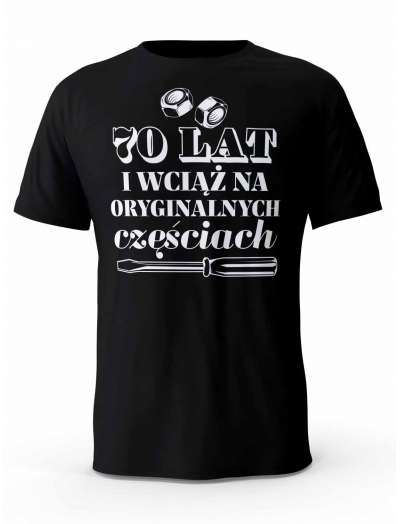 Koszulka na 70 urodziny, T-shirt Dla Mężczyzny