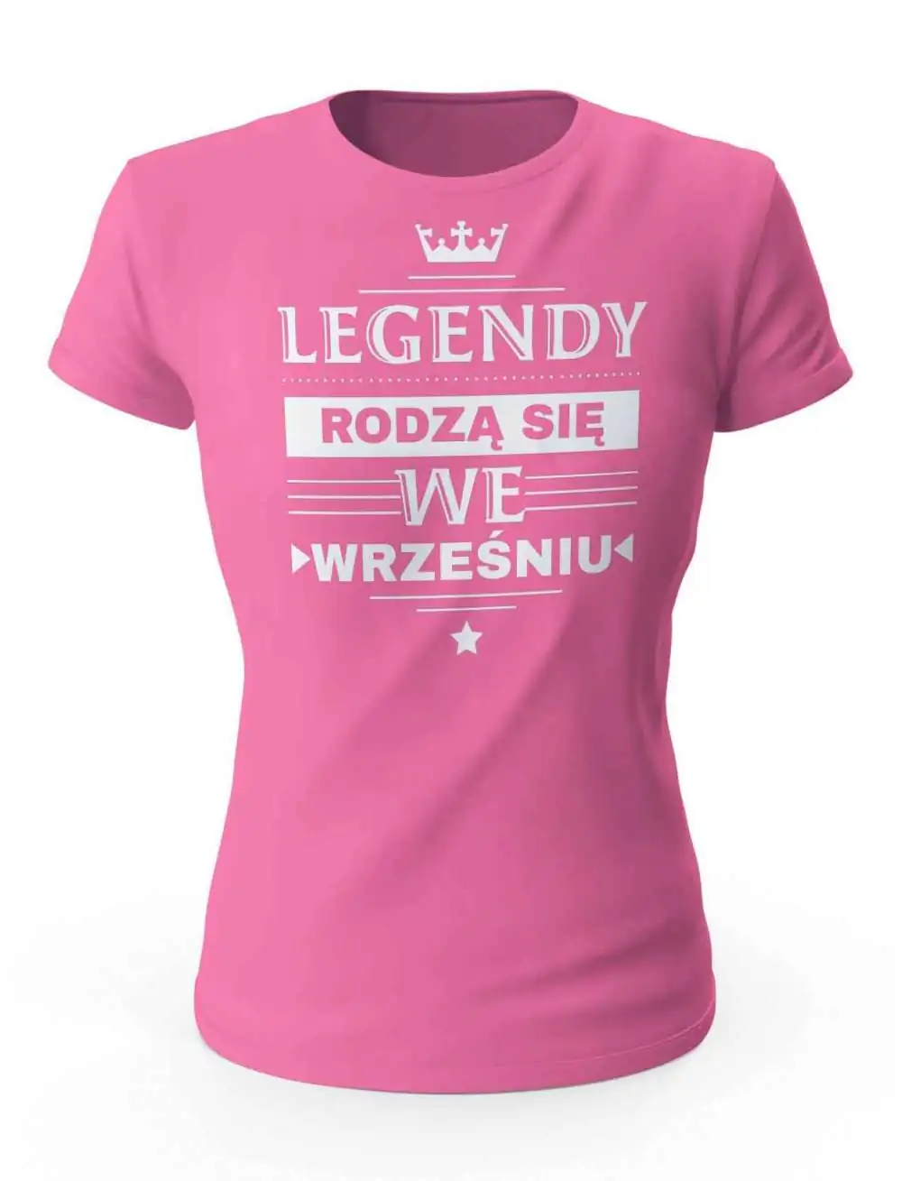 Koszulka Damska, Legendy Rodzą Się we Wrześniu, Prezent Dla Kobiety