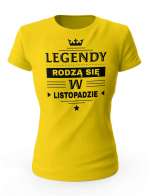 Koszulka Damska, Legendy Rodzą Się w Listopadzie, Prezent Dla Kobiety