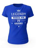 Koszulka Damska, Legendy Rodzą Się w Grudniu, Prezent Dla Kobiety