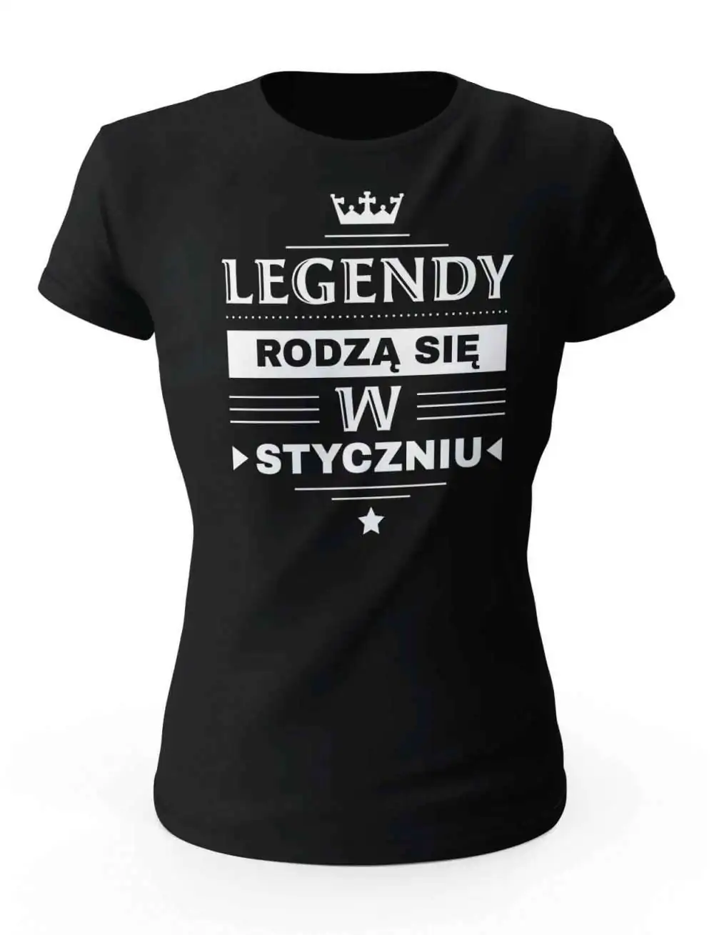 Koszulka Damska, Legendy Rodzą Się w Styczniu, Prezent Dla Kobiety
