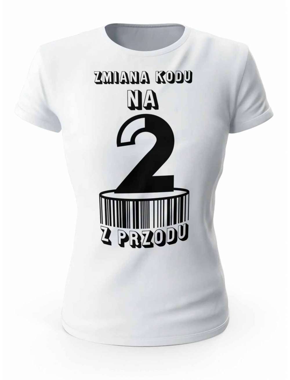 Koszulka Zmiana Kodu na 2 z Przodu, T-shirt Dla Kobiety 