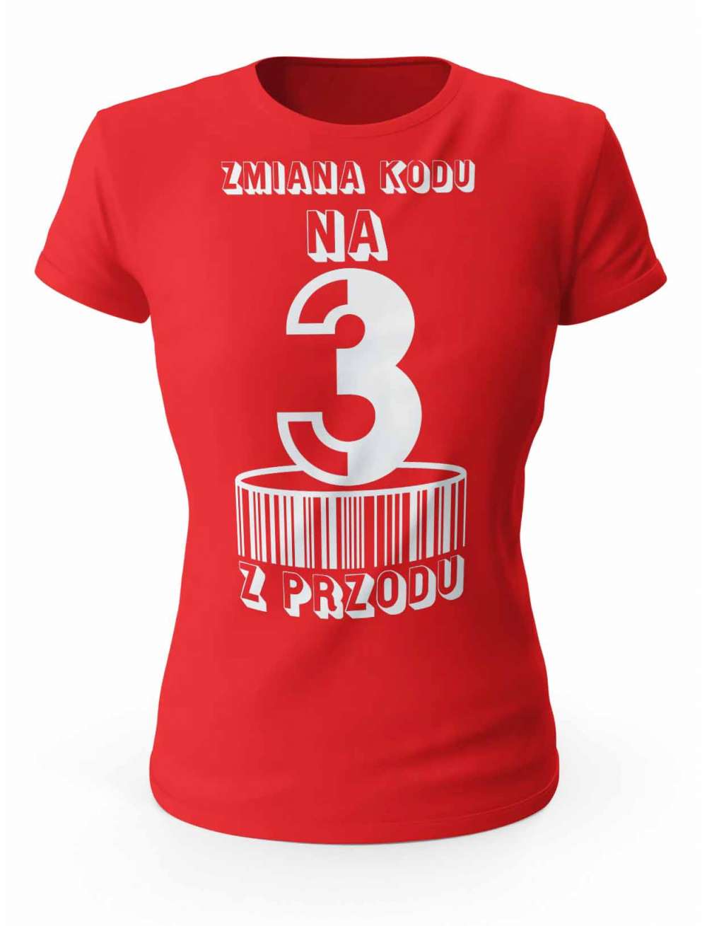 Koszulka Zmiana Kodu na 3 z Przodu, T-shirt Dla Kobiety 