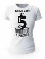Koszulka Zmiana Kodu na 5 z Przodu, T-shirt Dla Kobiety 